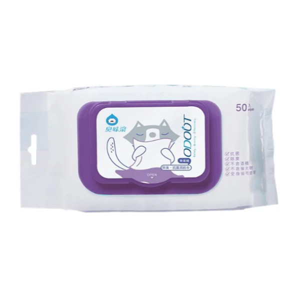 Odout Anti-bacterial Wet Wipes for CAT(貓)抗菌除臭濕紙巾 50pcs X12